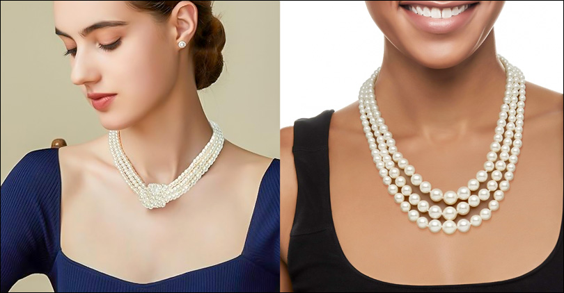 Three-Strand Pearl Necklace